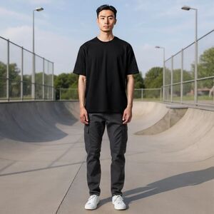 Tilly's RSQ Men's Black 40x32 Skater Chino Casual Pockets Pants